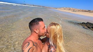 Skinny German MILF Gets Rough Outdoor Sex at the Beach