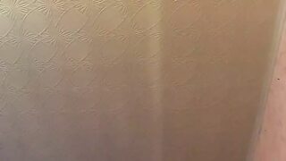 Russian honey slaps her bald snatch with giant toy, fingers