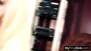 Blonde's Got Her Hands Full: Small Dick🌭 gets Titty Licked